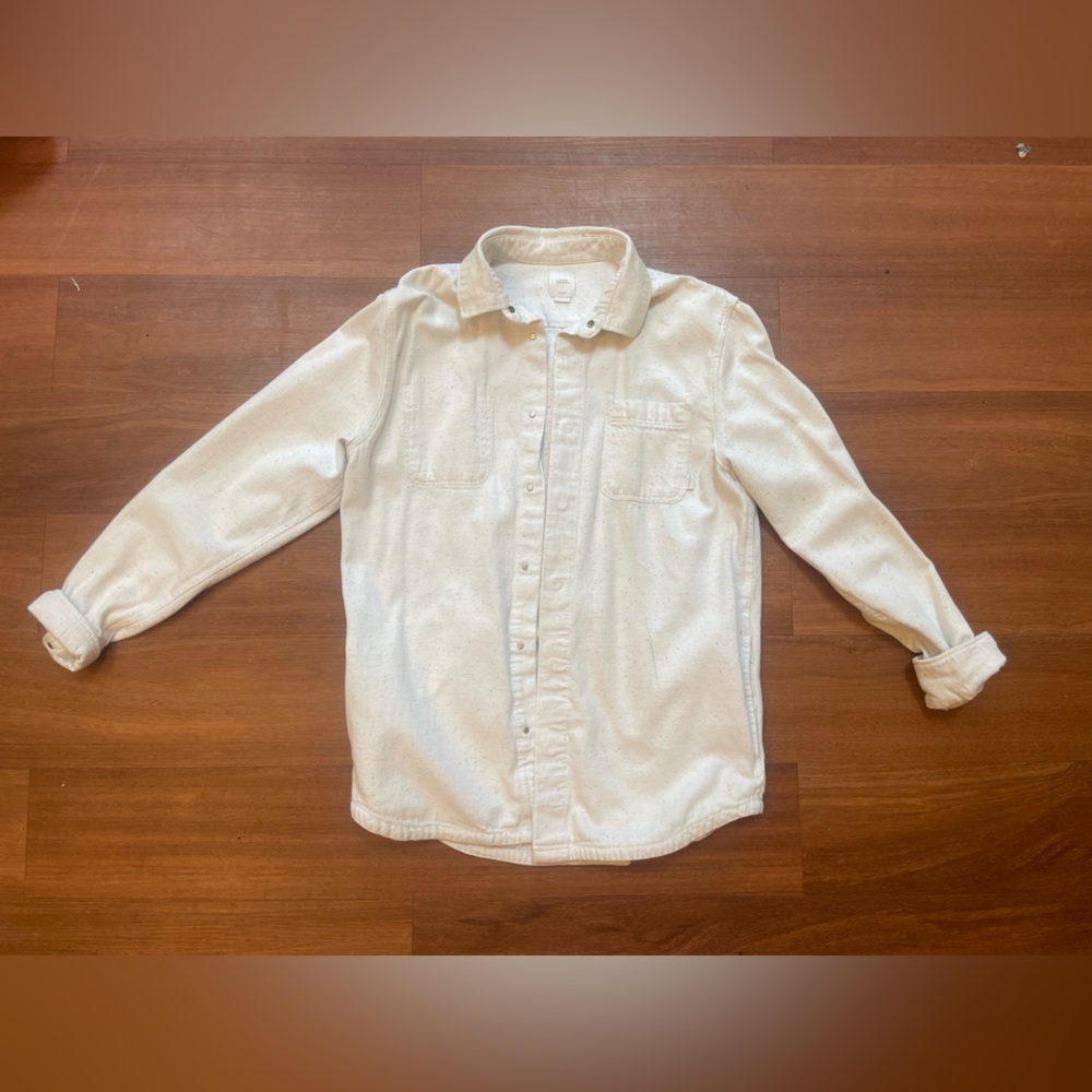 Vans White Button Down Shirt